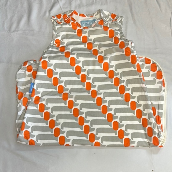 Grobag Baby Sleep Sack with Orange and Gray Design - Picture 1 of 6